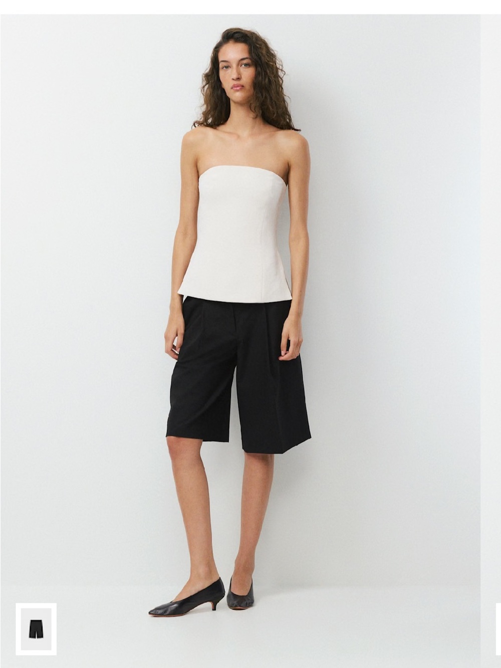 Aritzia Posh Tube Top - Crepette in light birch like new